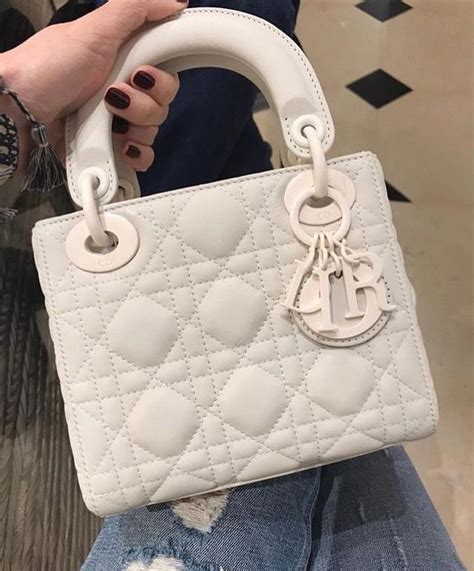 christian dior small white bag